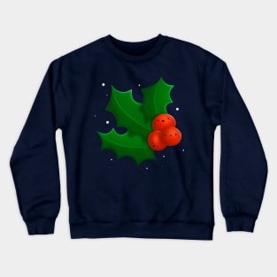 Super Cute Christmas Holly Crewneck Sweatshirt